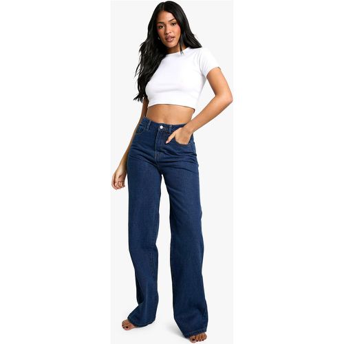 Jeans a gamba ampia Tall Basics indaco - boohoo - Modalova