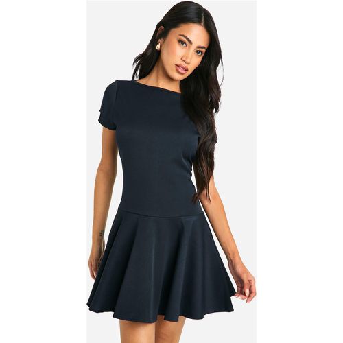 Skater A Line Mini Dress, Navy - boohoo - Modalova