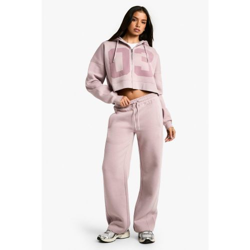 Tuta sportiva 03 con zip e cappuccio - boohoo - Modalova