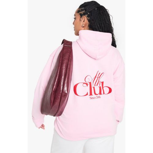 Sudadera Plus Oversize Con Capucha Y Estampado Ath Club - boohoo - Modalova