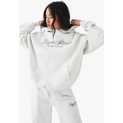 Sudadera Oversize Con Capucha Y Bordado Dsgn Studio - boohoo - Modalova