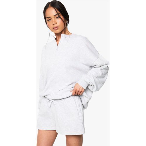 Felpa oversize con scritta Henley - boohoo - Modalova