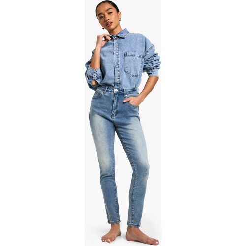 Jeans Petite Skinny Fit, Azzurro - boohoo - Modalova