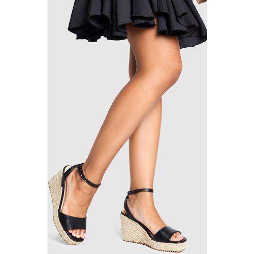 Espadrillas in 2 parti con zeppe - boohoo - Modalova