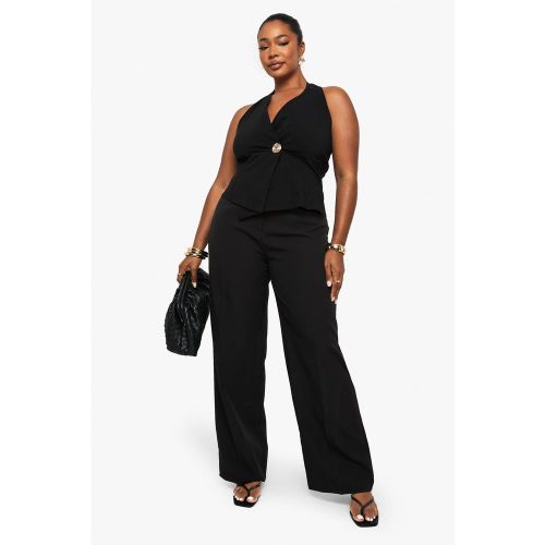 Pantaloni sartoriali Plus Size Slim Fit dritti - boohoo - Modalova