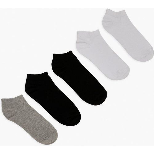 Pack De 5 Pares De Calcetines Para Zapatillas Deportivas - boohoo - Modalova