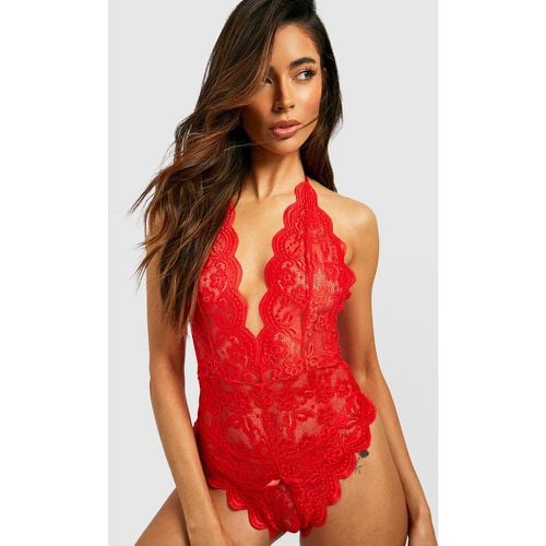 Body De San Valentín Con Encaje - boohoo - Modalova