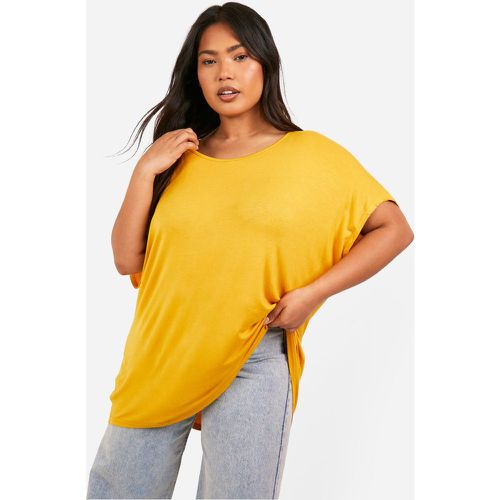 Camiseta Plus Oversize, Amarillo - boohoo - Modalova