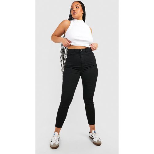 Jeggings Plus De Tiro Alto, Negro - boohoo - Modalova