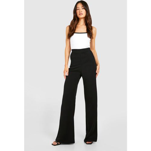 Pantalones Tall De Tiro Alto, Negro - boohoo - Modalova