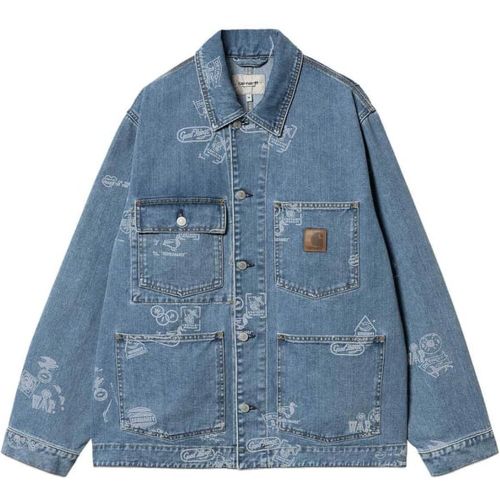 Carhartt Wip Stamp Giacca Blu - Carhartt WIP - Modalova