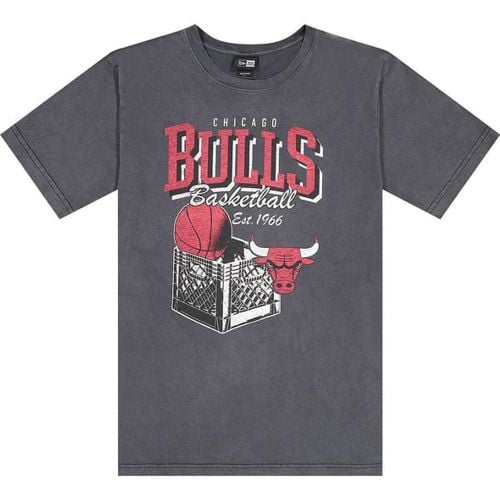 NBA Chicago Bulls Retro Crate T-shirt Nero - new era - Modalova