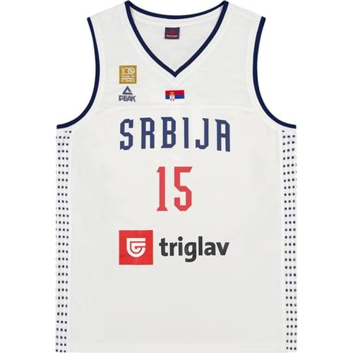 FIBA Serbia Nikola Jokić Jersey, bianco - Peak - Modalova