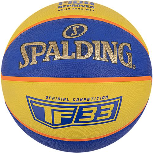 Tf-33 Gold Fiba Rubber Basketball Trainingsball Pallone Per Partita Blu - Spalding - Modalova