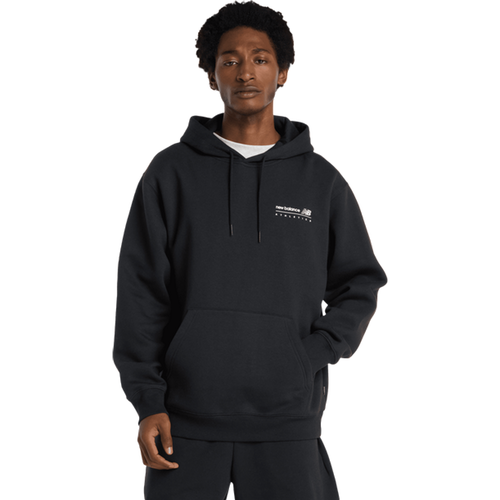 Linear Graphic Hoodie - Sweats à capuche, Noir - Taille XS - Jersey de coton - New Balance - Modalova