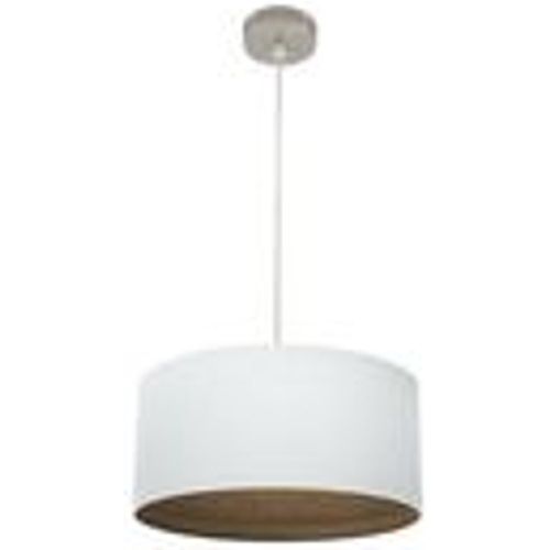 Anhänger Tatiana 1xe27 Nickel/weiß-dunkles Holz Regx40x40 Cm - Fashion24 DE - Modalova