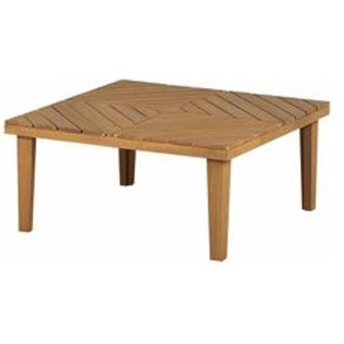 Outdoor Beistelltisch Hellbraun Akazienholz 70 x 70 cm Quadratisch Rustikal Modern für Terrasse Garten Balkon Möbel Außen Gartenausstattung - BELIANI - Modalova