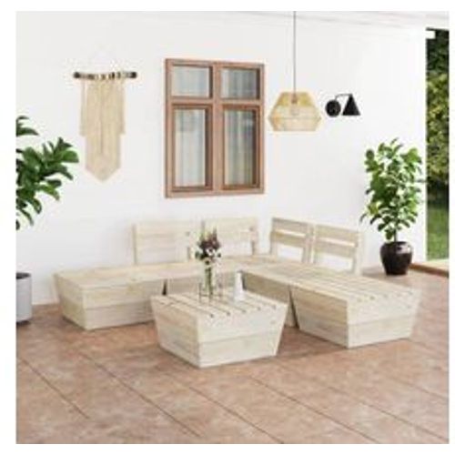 Tlg. Garten-Paletten-Lounge-Set,Gartenmöbel-Set Imprägniertes Fichtenholz vidaXL - Fashion24 DE - Modalova
