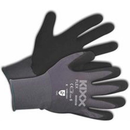 Flex Handschuhe für die Gartenarbeit - Grau/Schwarz - Größe 11 - Kixx - Fashion24 DE - Modalova