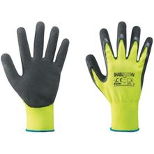 X handschuhe aus nylon / latex neongelb/schwarz g.9 - Fashion24 DE - Modalova