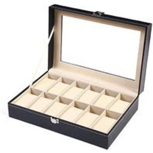 Uhrenbox mit 12 Fächern, Uhrenkasten Uhren Aufbewahrungsbox - Fashion24 DE - Modalova