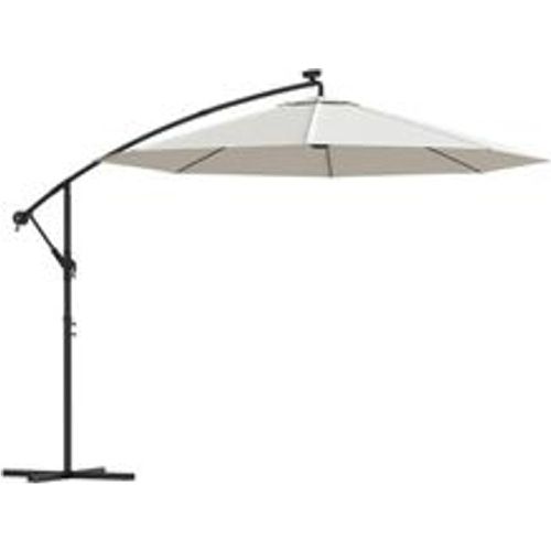 Sonnenschirm Ampelschirm mit LED-Beleuchtung 300 cm Metallmast - VIDAXL - Modalova