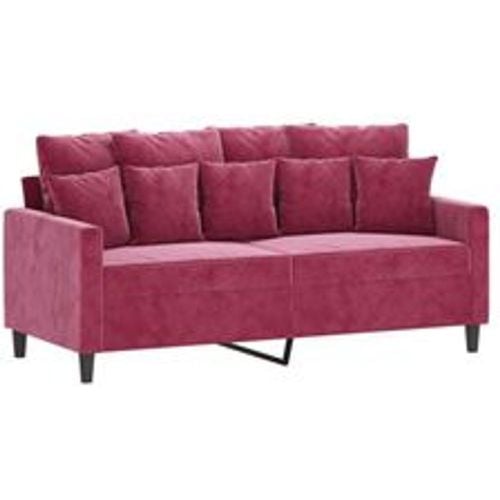 Sitzer-Sofa Weinrot 140 cm Samt - VIDAXL - Modalova