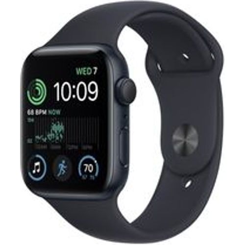 Watch Series SE 2 (2022) GPS 44 mm - Aluminium Mitternacht - Sportarmband Schwarz - Apple - Modalova