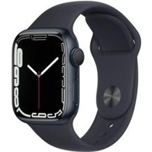 Watch Series 7 (2021) GPS 41 mm - Aluminium Mitternacht - Sportarmband Schwarz - Apple - Modalova