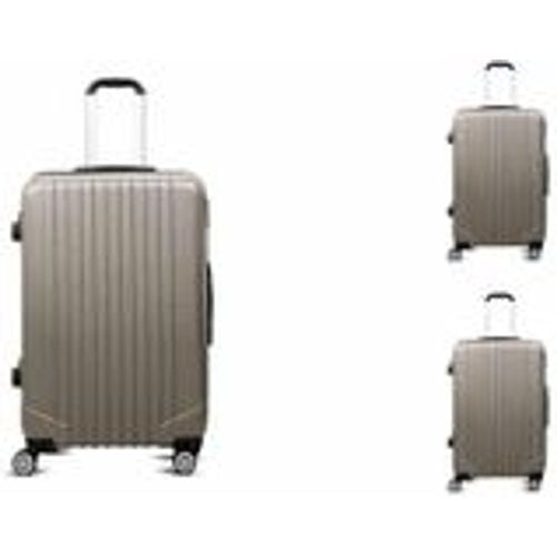 Tlg "Travel" ABS Hartschalenkofferset Trolley Zahlenschloss Koffer - Fashion24 DE - Modalova