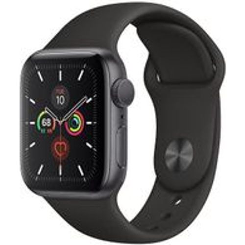 Watch Series 5 (2019) GPS + Cellular 40 mm - Aluminium Space - Sportarmband Schwarz - Apple - Modalova