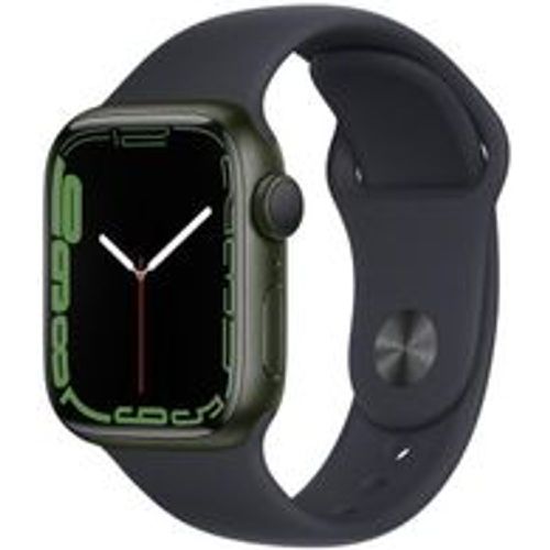 Watch Series 7 (2021) GPS 41 mm - Aluminium - Sportarmband Schwarz - Apple - Modalova