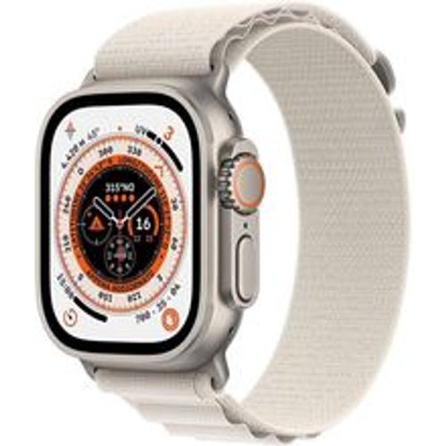 Watch Ultra (2022) GPS + Cellular 49 mm - Titan Titan Natur - Alpine loop Weiß - Apple - Modalova