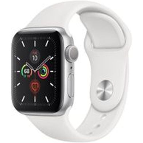 Watch Series 5 (2019) GPS 40 mm - Aluminium Silber - Sportarmband Weiß - Apple - Modalova