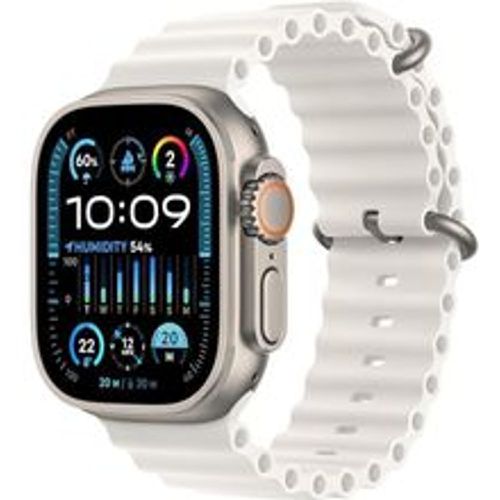 Watch Ultra 2 (2023) GPS + Cellular 49 mm - Titan Titan Natur - Ocean Armband Weiß - Apple - Modalova