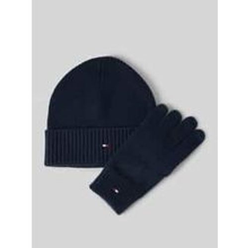 Beanie und Handschuhe im Set mit Kaschmir-Anteil - Tommy Hilfiger - Modalova