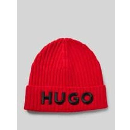 Beanie mit Label-Detail - HUGO - Modalova