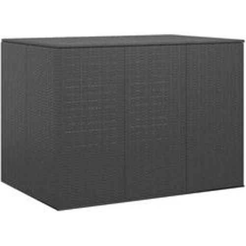 Garten-Kissenbox PE Rattan 145x100x103 cm Schwarz - VIDAXL - Modalova