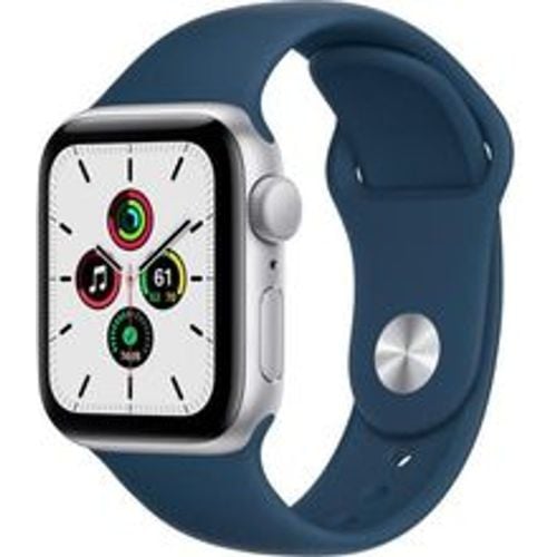 Watch Series SE 1 (2020) GPS 40 mm - Aluminium Silber - Sportarmband Blau - Apple - Modalova