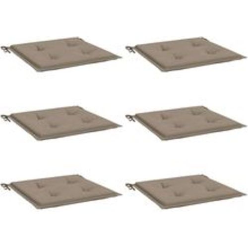 Gartenstuhl-Kissen 6 Stk. Taupe 50x50x3 cm Oxford-Gewebe - VIDAXL - Modalova