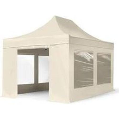 X4,5m Stahl Faltpavillon, inkl. 4 Seitenteile, creme - (600049) - TOOLPORT - Modalova