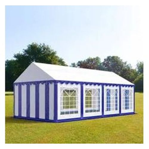 PRO 4x8m Partyzelt, PVC-Plane, blau-weiß - (6108) - TOOLPORT - Modalova