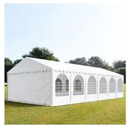 PRO 6x12m Partyzelt, PVC-Plane, weiß, mit Bodenrahmen - (7847) - TOOLPORT - Modalova