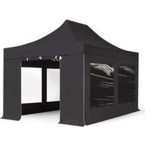 X4,5m Aluminium Faltpavillon, inkl. 4 Seitenteile, schwarz - (59303) - TOOLPORT - Modalova