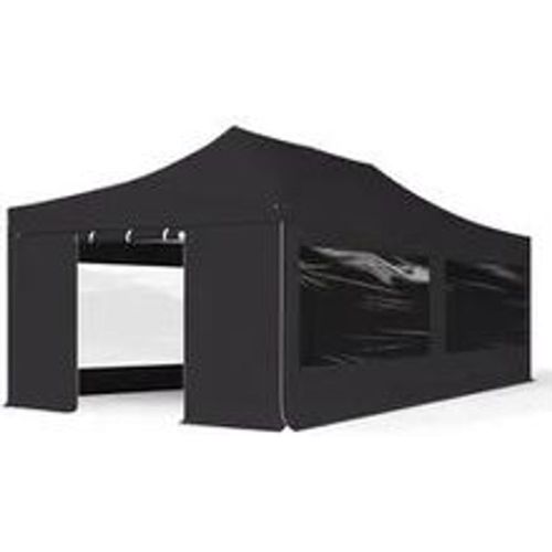 X8m Aluminium Faltpavillon, inkl. 4 Seitenteile, schwarz - (581981) - TOOLPORT - Modalova