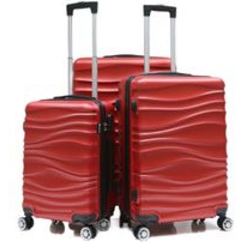 Reisekoffer Koffer 3 tlg Hartschale Trolley Set Kofferset Handgepäck Gepäck Reisetasche ABS-04 - Fashion24 DE - Modalova