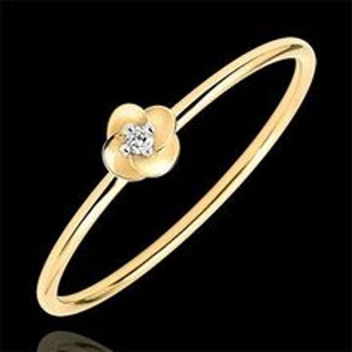 Edenly Ring BlÃ¼te - Erste Rose - Kleines Modell - Gelbgold und Diamant - 9 Kar - Fashion24 DE - Modalova