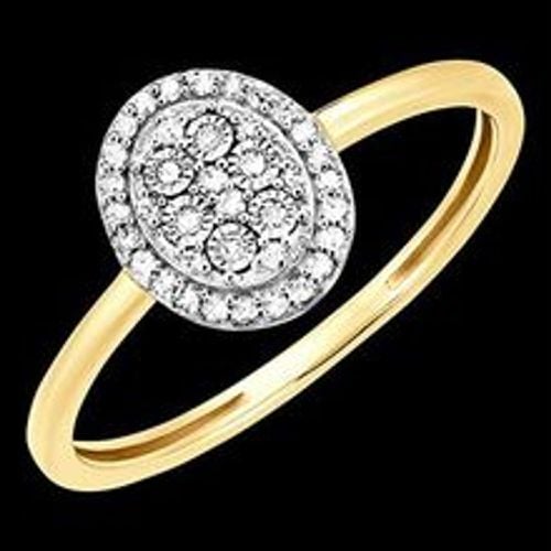 Edenly Ring Origine - Ovaler Glanz - 18 Karat WeiÃŸ- und Gelbgold und Diamanten - Fashion24 DE - Modalova