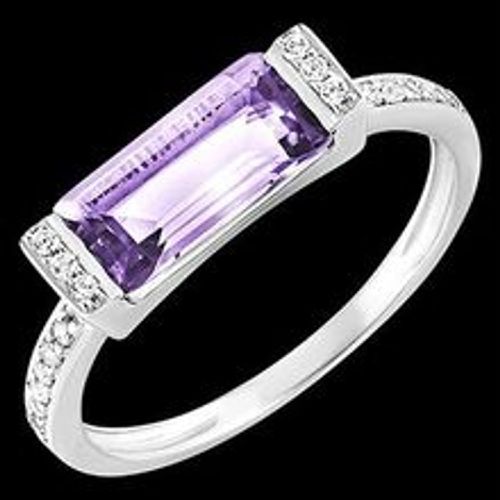 Edenly Ring Paradiesvogel - Verzaubert - WeiÃŸgold, 9 Karat, mit einem Amethyst - Fashion24 DE - Modalova