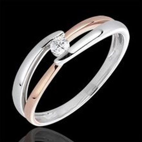 Edenly SolitÃ¤r Ring Kostbarer Kokon - Sonnenaufgang - RosÃ©gold - 0. 10 Karat - Fashion24 DE - Modalova